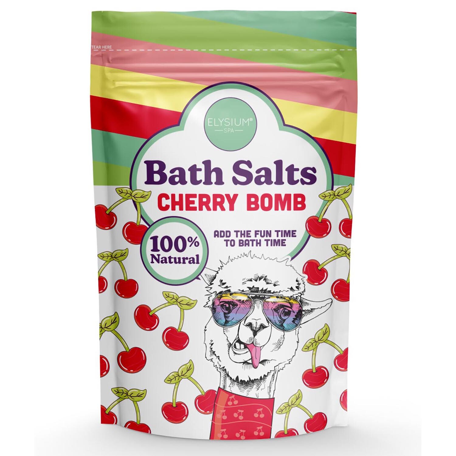 Elysium Spa Cherry Bomb Bath Salts - Red Image