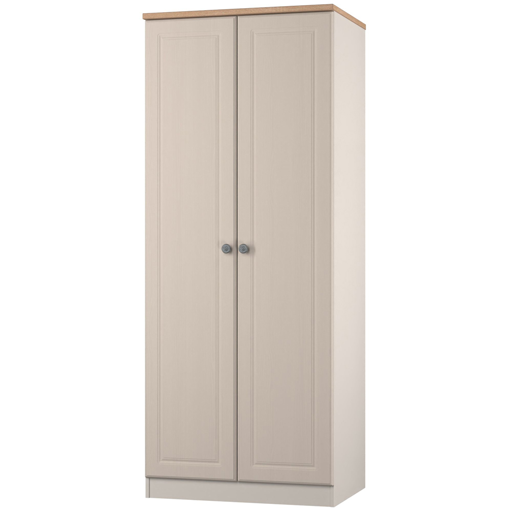 Crowndale Norfolk 2 Door Kashmir Ash and Bardolino Oak Wardrobe Ready Assembled Image 3