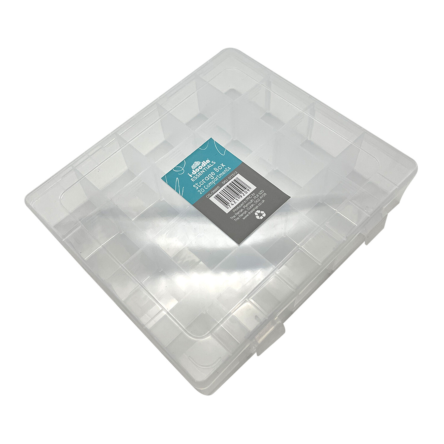 Clear Storage Box with 20 Compartments Image 3