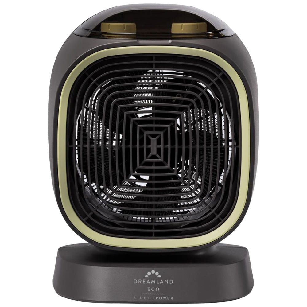 Dreamland Black Silent Power Portable Eco Fan Heater Image 1