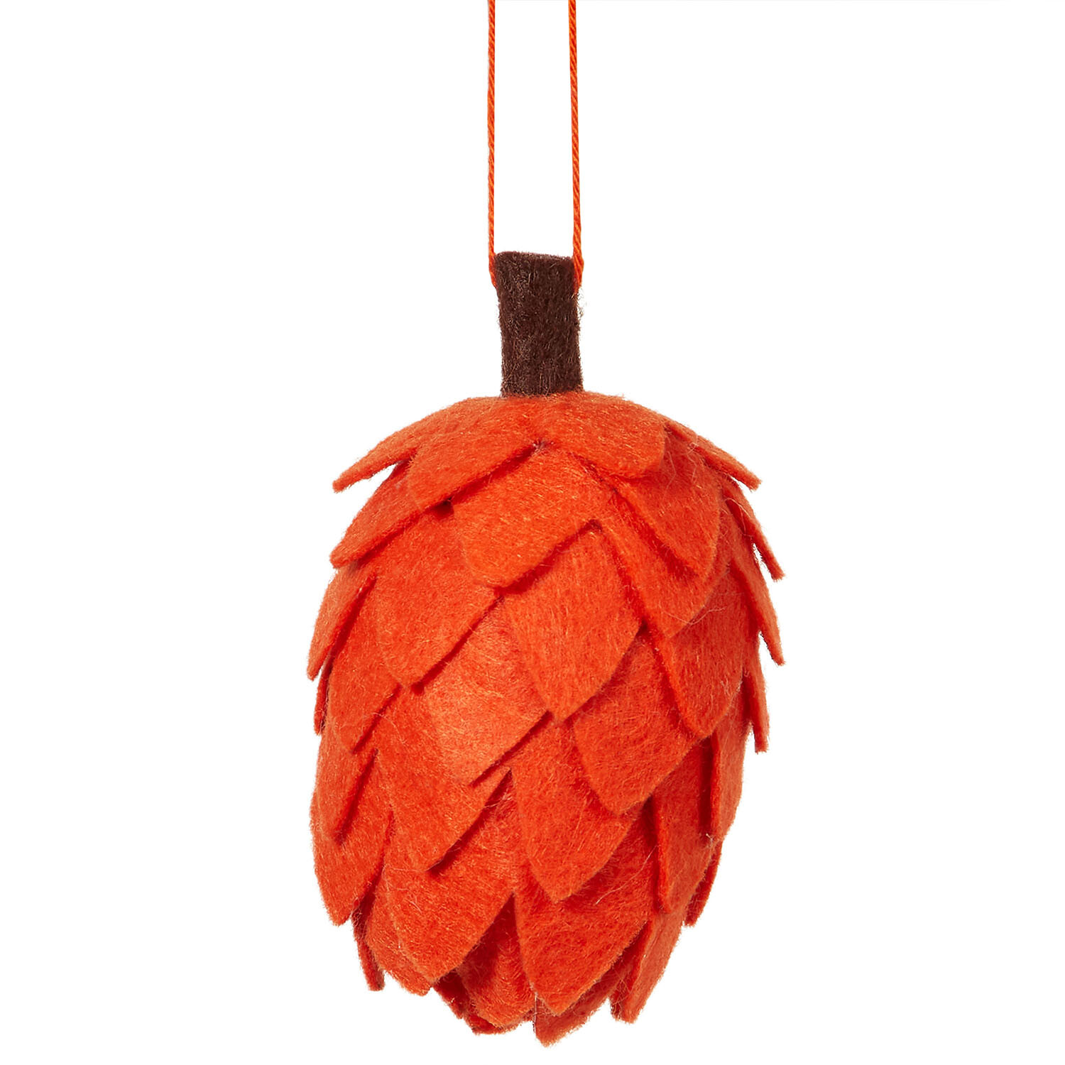 Hanging Pinecone - Orange or Yellow Image 1