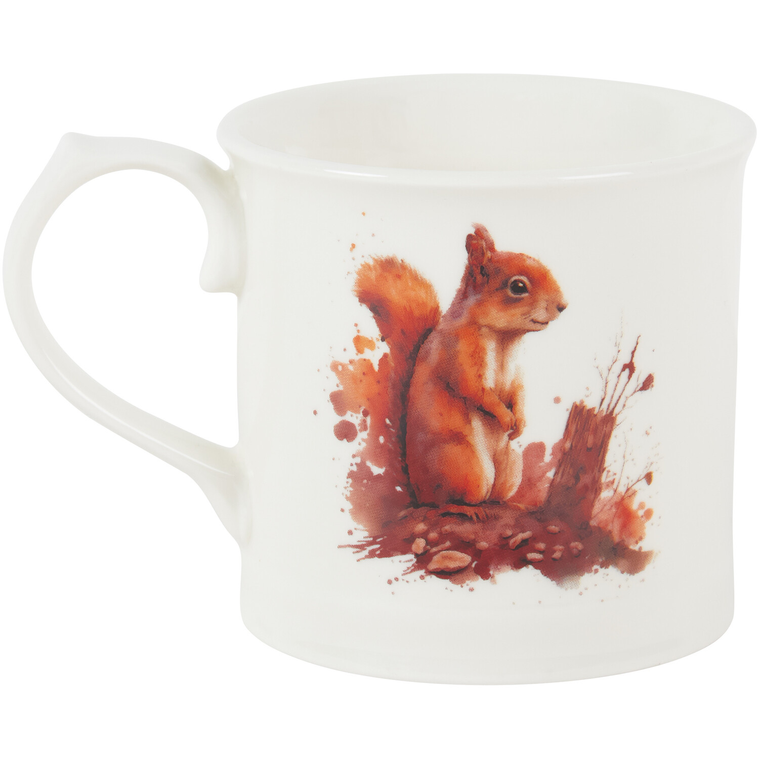 Woodland Animal Design Mug - White Image 3