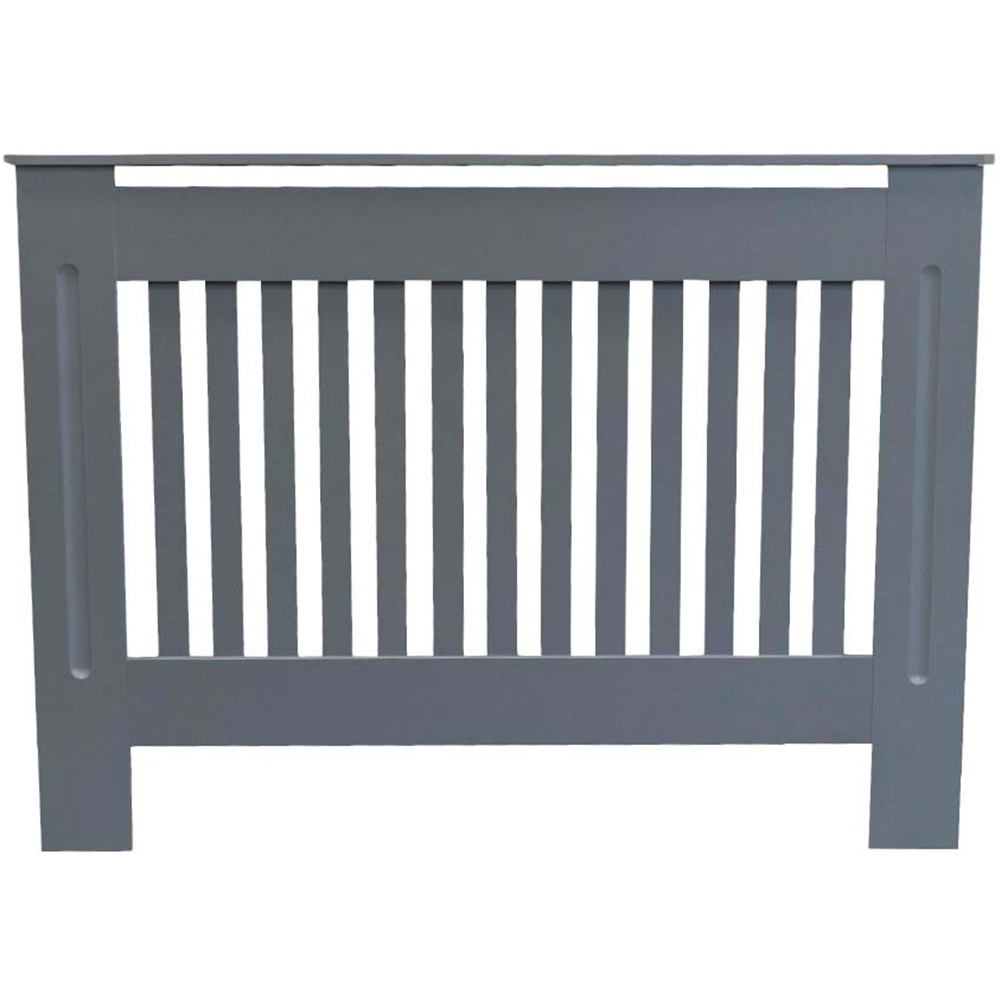 Jack Stonehouse Matt Grey Vertical Line Radiator Cover Medium Image 3