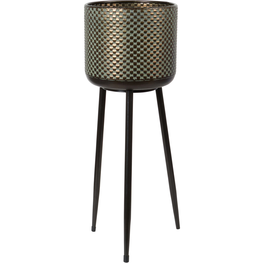 Single Metal Indoor Planter on Legs 55cm in Assorted styles Image 1