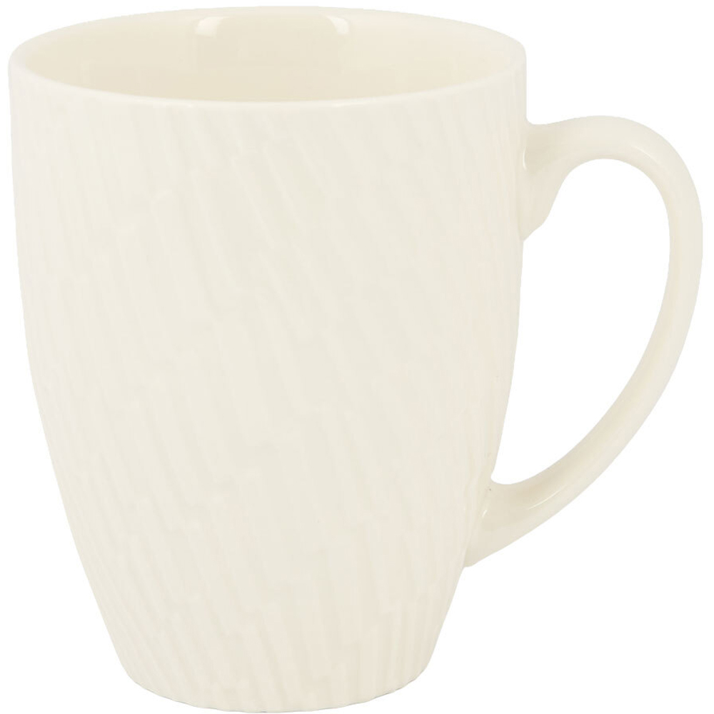 Pack of 4 Embossed Mugs White Image 2