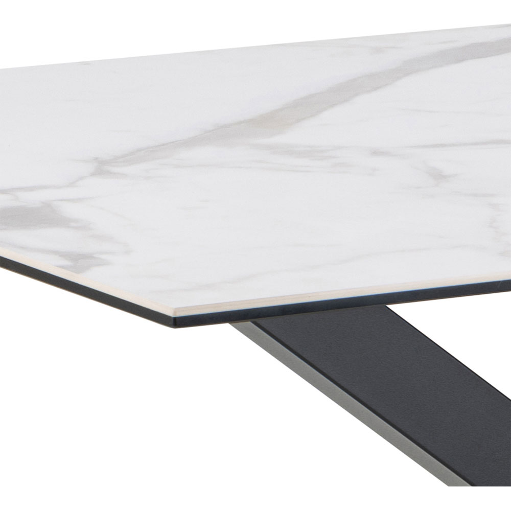 Florence Heaven 4 Seater Ceramic Top Dining Table White Image 4