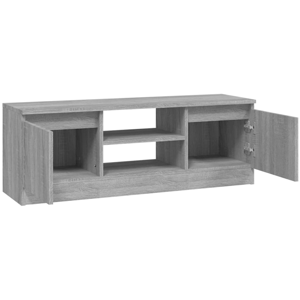 vidaXL 2 Door 2 Drawer Grey Sonoma TV Cabinet Image 5