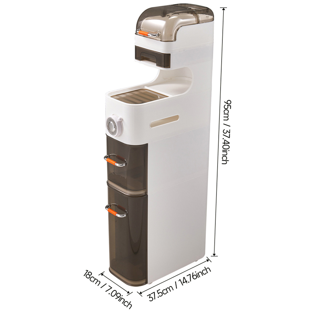 H&O Direct 6 Tier Narrow Storage Organiser with and Wheels Image 6