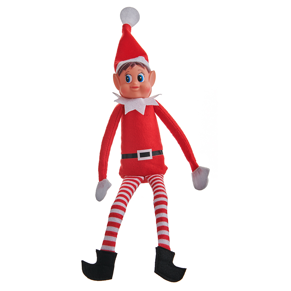 Christmas Elf Red Cute Soft Bodied Toy 