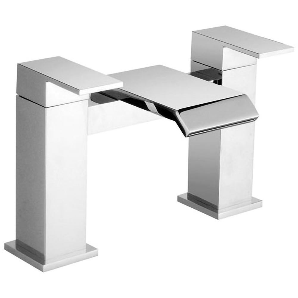 Nes Home Devon Waterfall Modern Chrome Bath Filler Tap Image 1