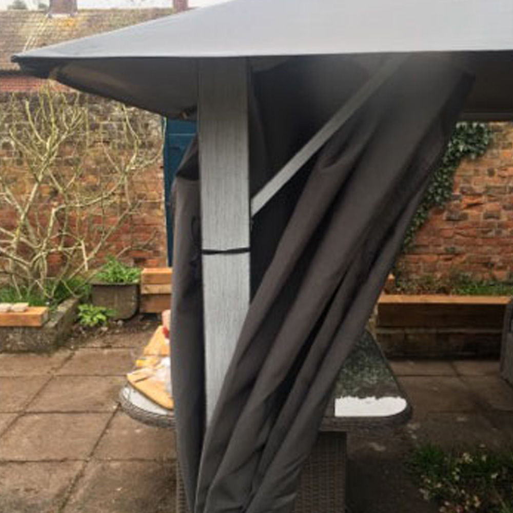 Glendale Vintage 2.5 x 2.5m Grey Garden Gazebo Image 3