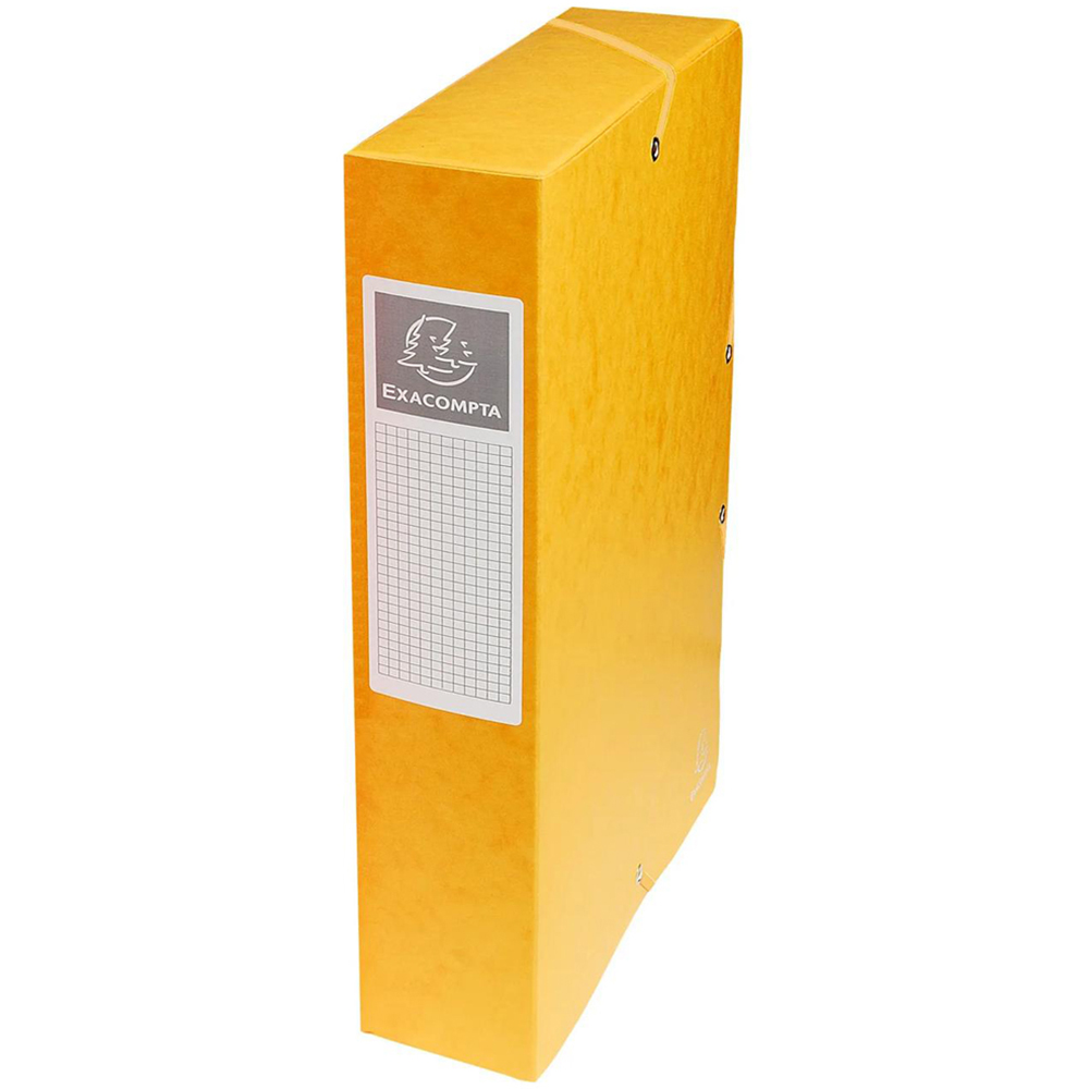 Exacopmta A4 Yellow Pressboard Box File 60mm 8 Pack Image 2
