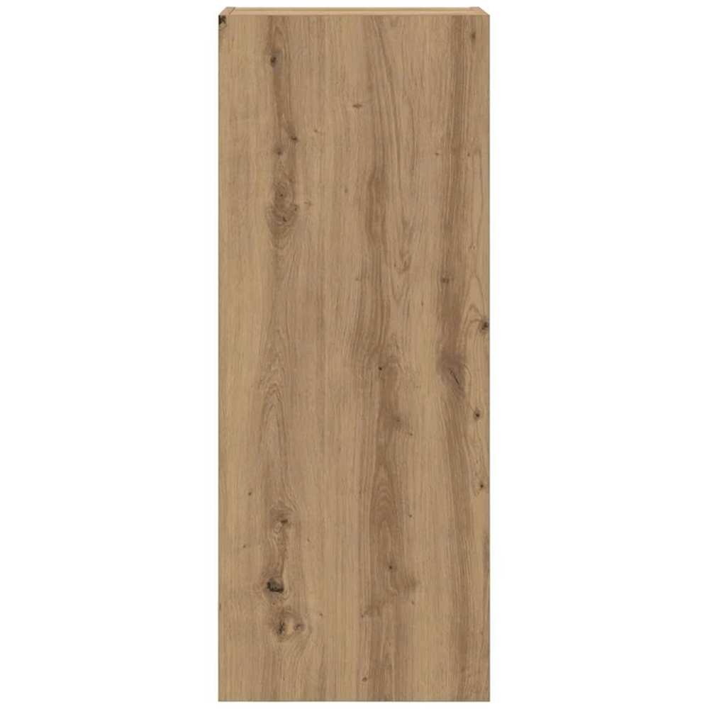 vidaXL Single Door Artisan Oak Wall Mounted Rectangular TV Cabinet Image 6