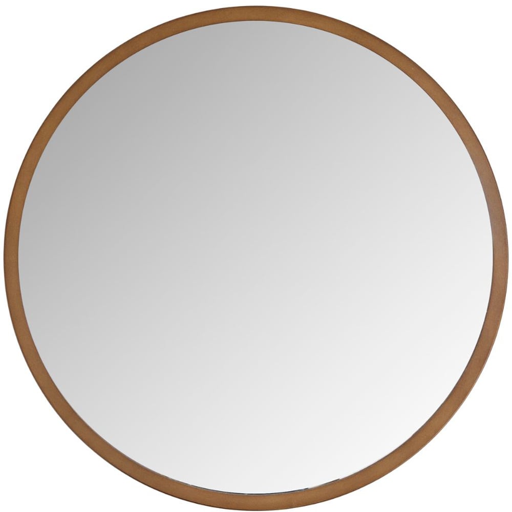 Yearn Bronze Classic Round Wall Mirror 50cm Image 1