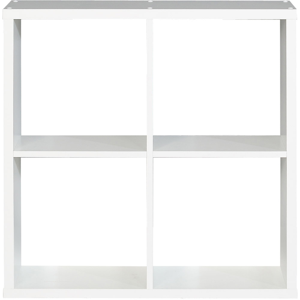 Florence Mauro 4 Shelf Matt White Bookshelf Image 4