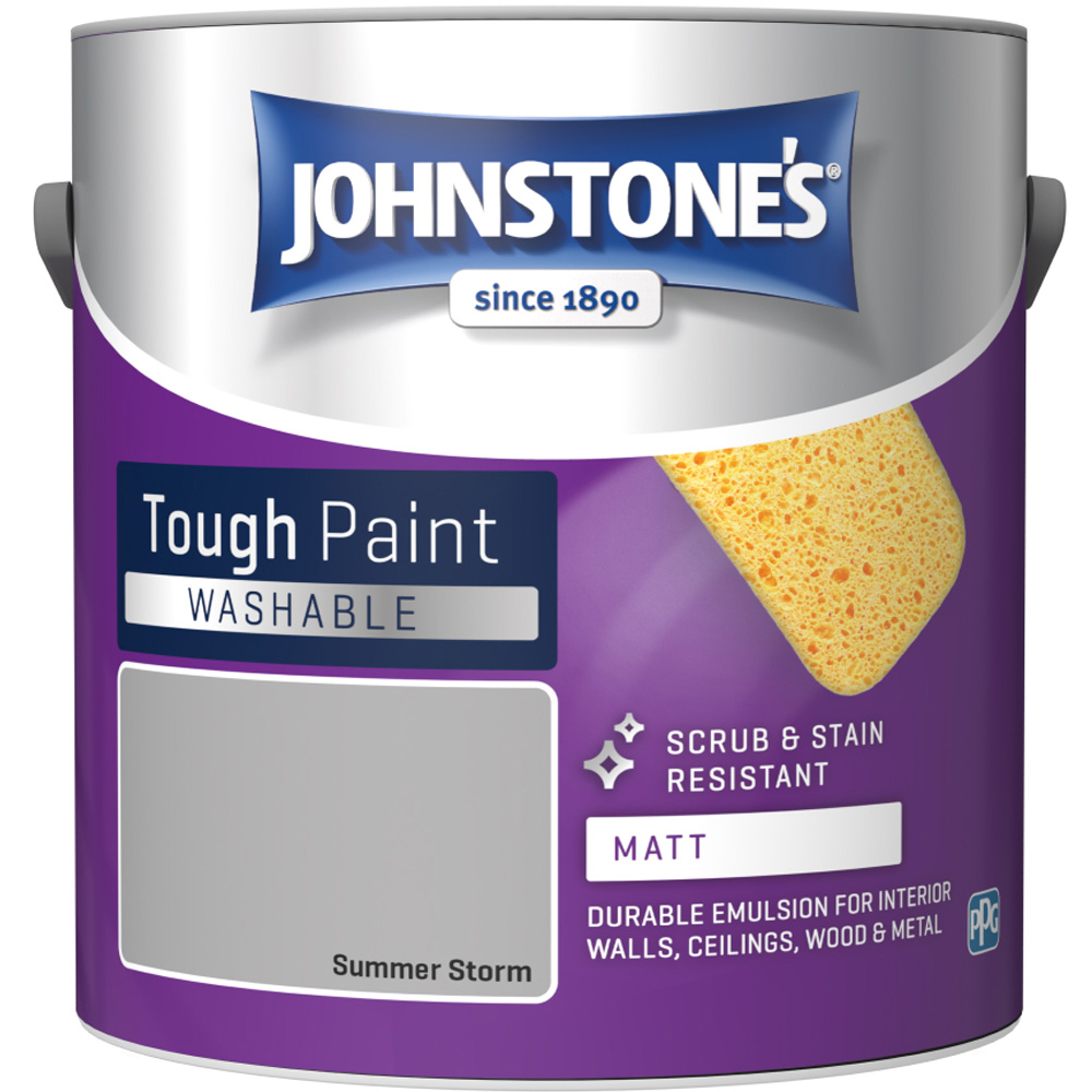 Johnstone's Washable Summer Storm Matt Emulsion Paint 2.5L Image 2
