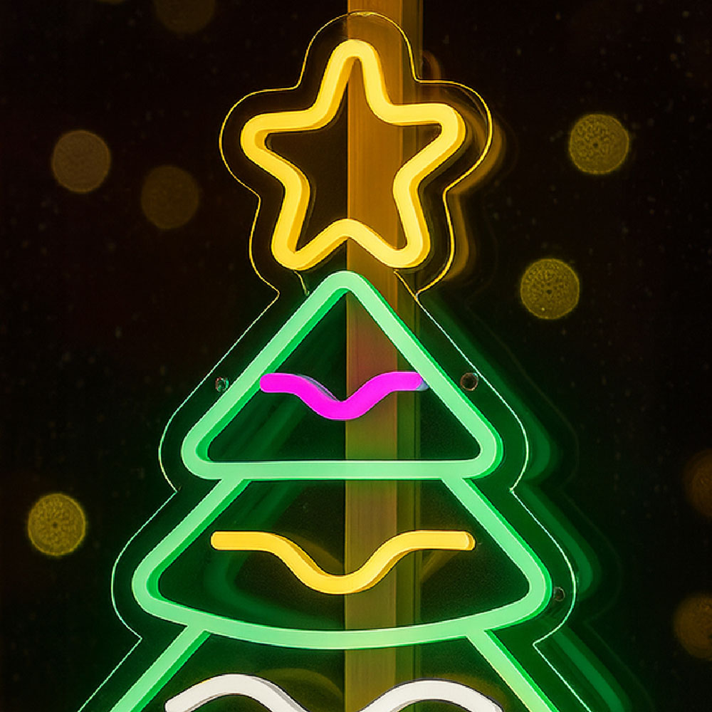 Xmas Haus Neon LED Christmas Tree 40 x 25cm Image 2