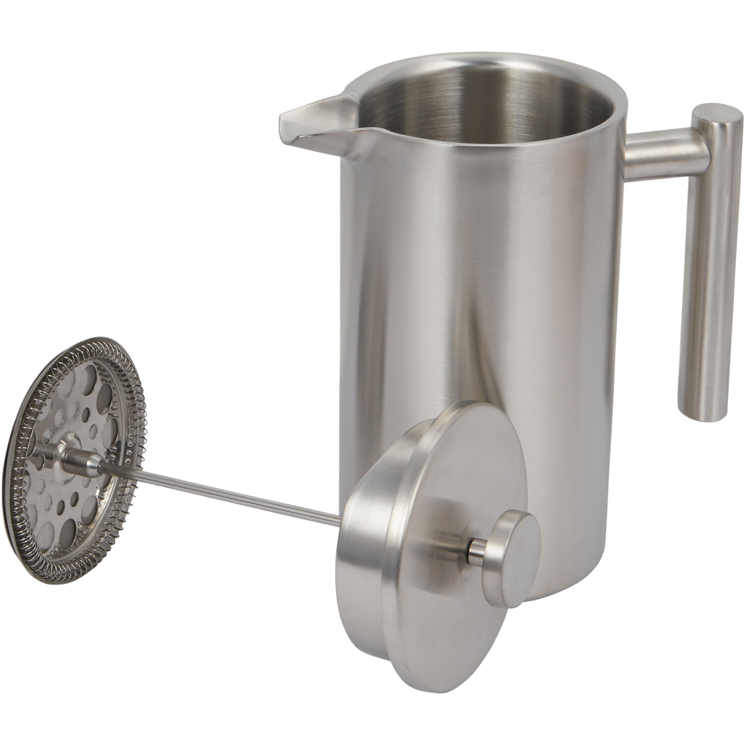 1L Stainless Steel Cafetiere - Silver Image 5