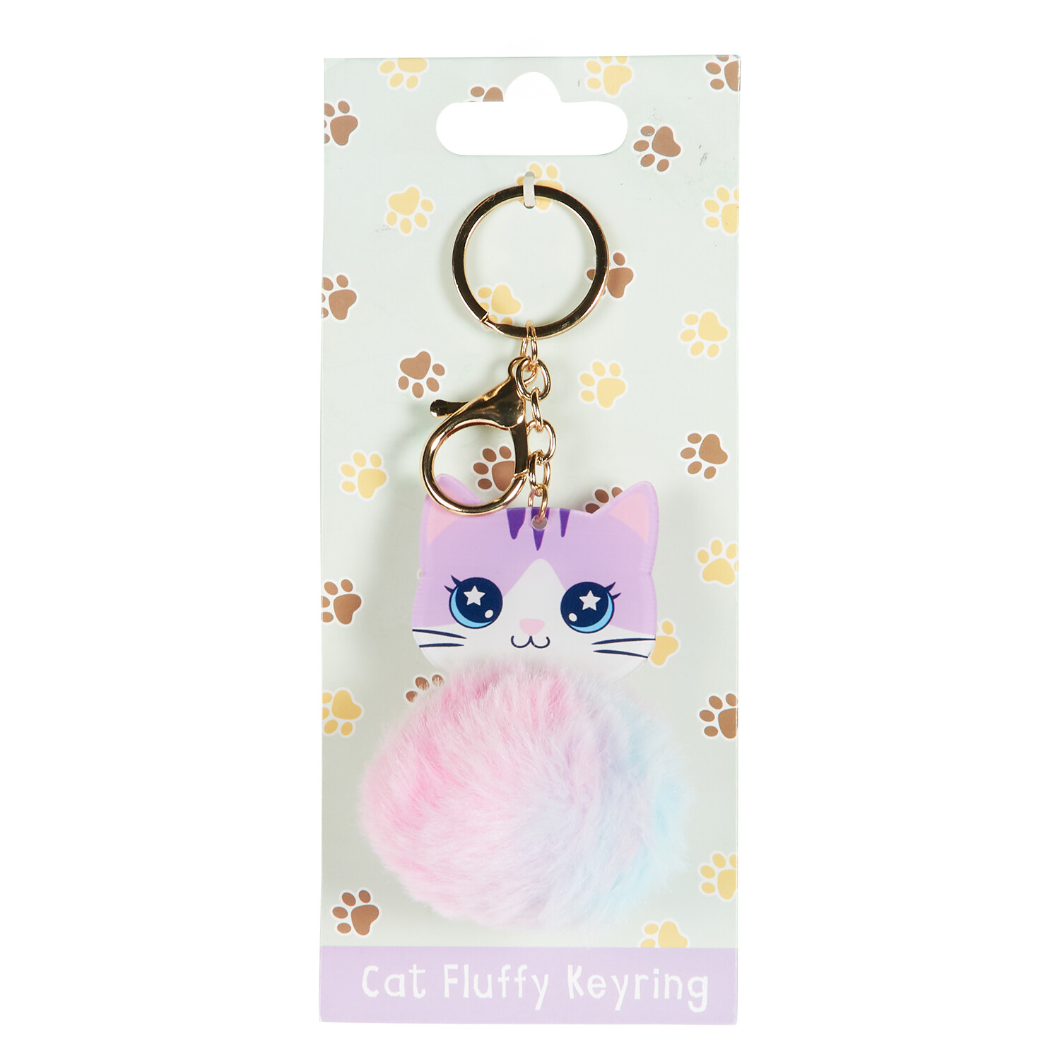 Dog or Cat Fluffy Keyring Image 3