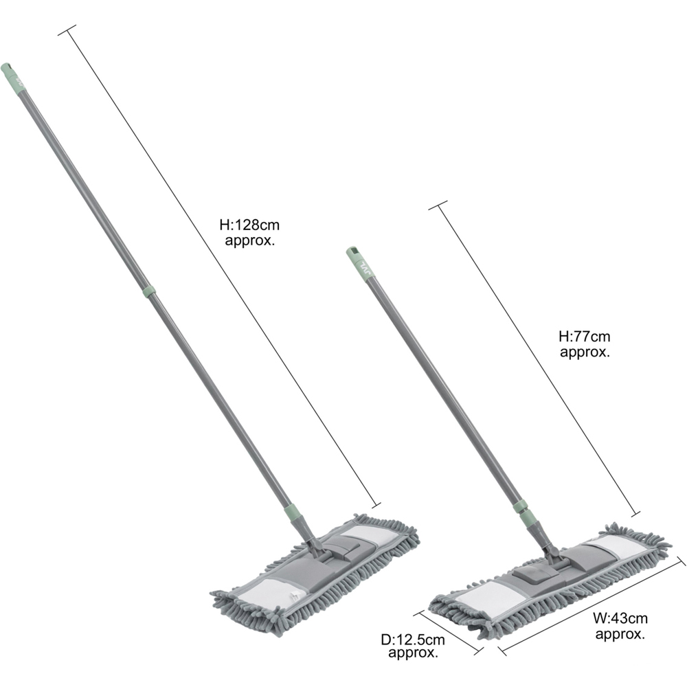 JVL Cleaning Grey Extendable Chenille Mop Image 9