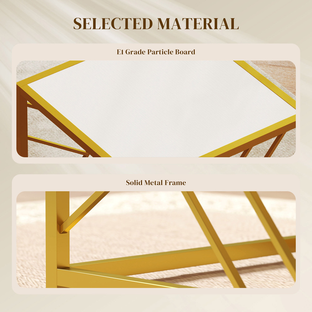 Portland White Nest of Tables Set of 3 Image 7