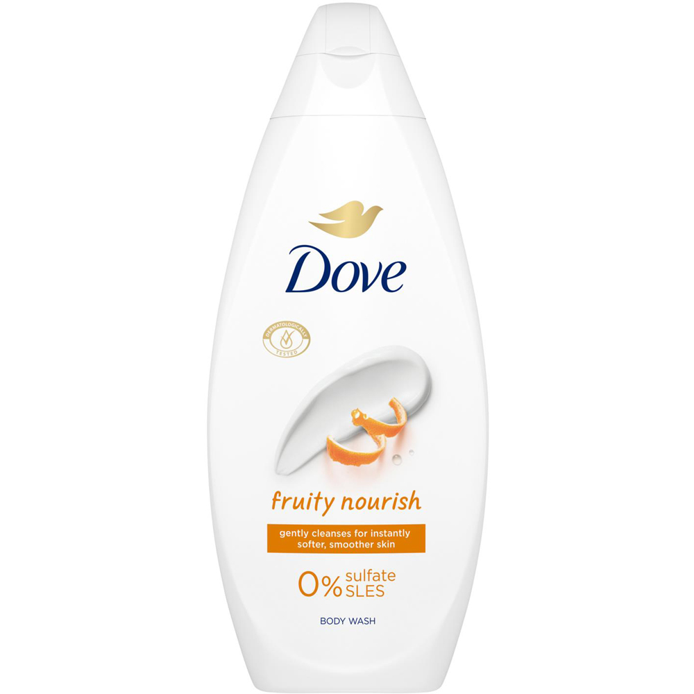 Dove Fruity Nourish Soft and Smoother Skin Body Wash 225ml 6 Pack Image 2