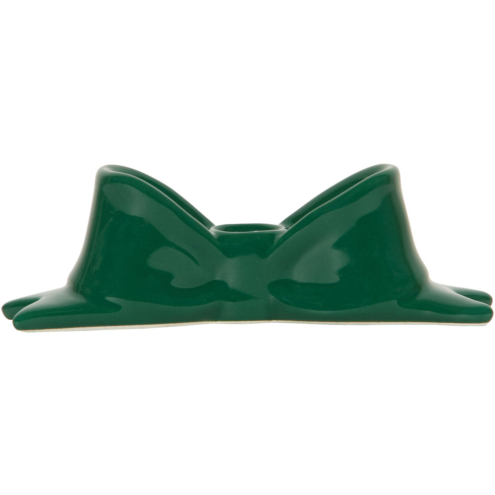 Bow Taper Christmas Candle Holder Image 3