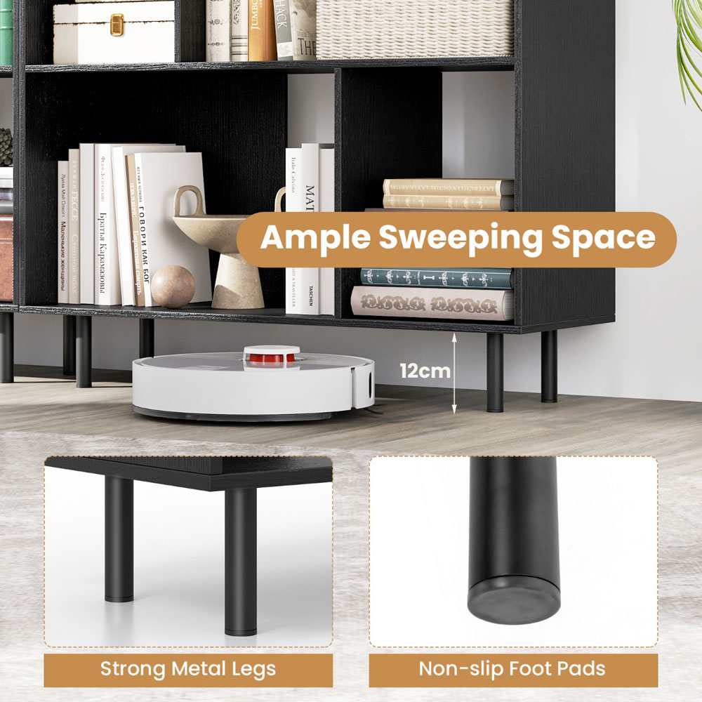 Costway 4 Shelf Black Cube Storage Unit Image 7