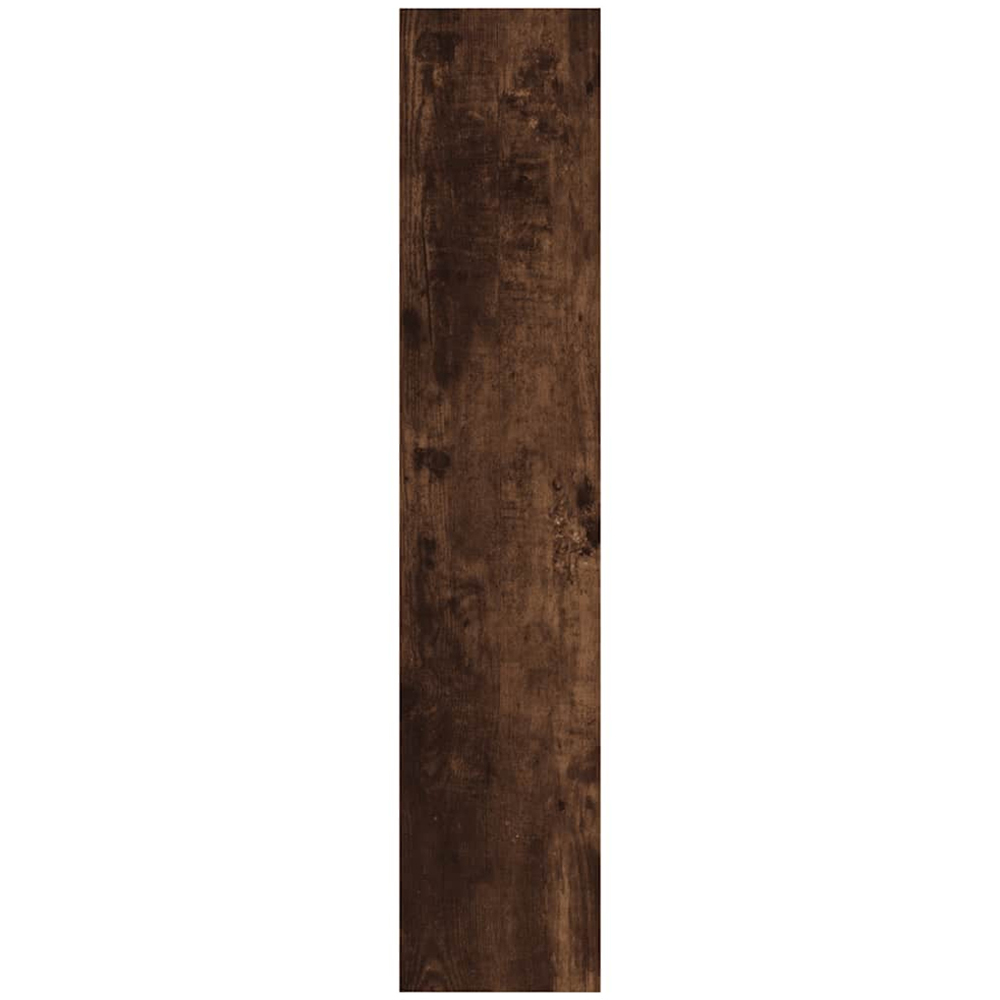 vidaXL 10 Compartment Smoked Oak Wall Shelf Image 4