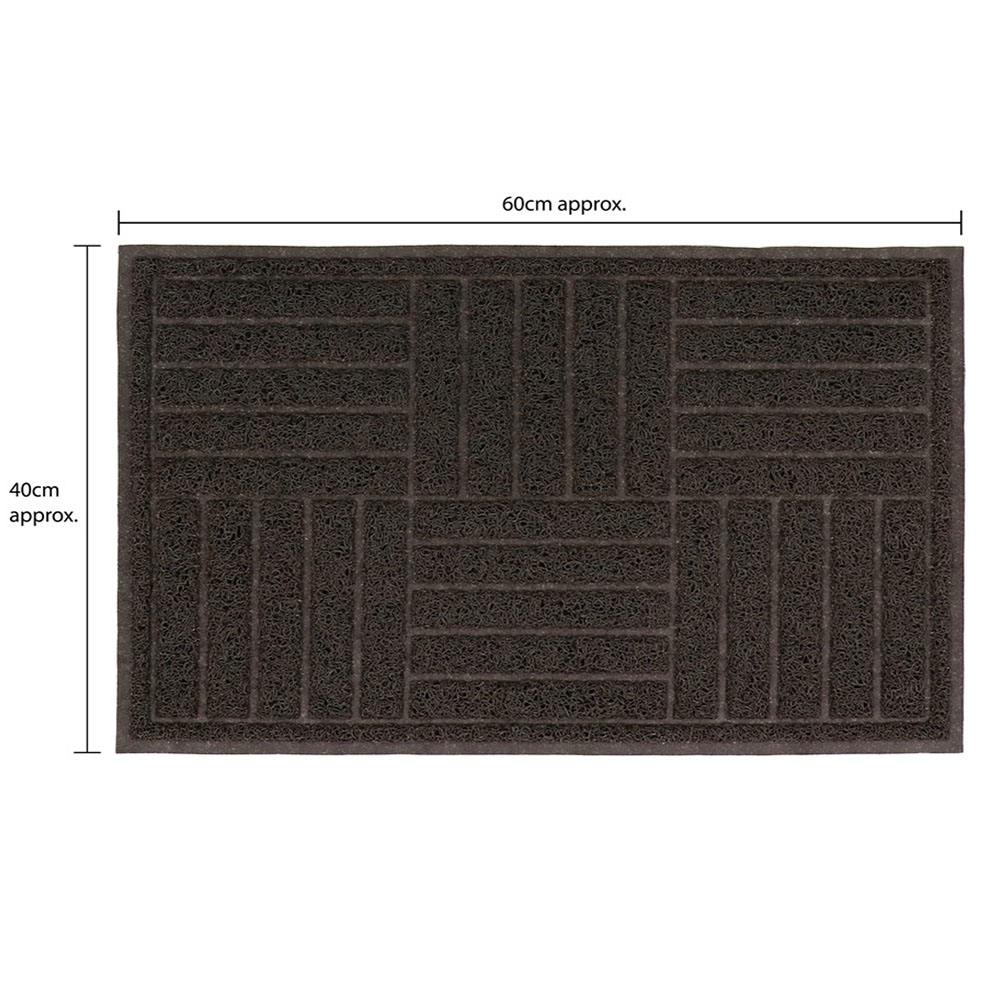 JVL Brown Square Mud Grabber Scraper Doormat 40 x 60cm Image 8