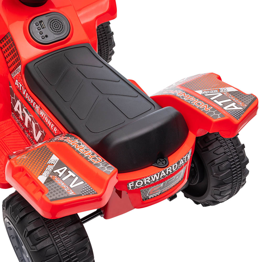 Tommy Toys Toddler Ride On Electric Quad Bike Red 6V Image 5