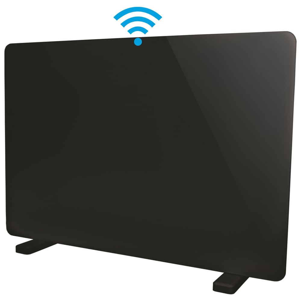 Igenix Black Wi-Fi Enabled Glass Panel Heater 2000W Image 3