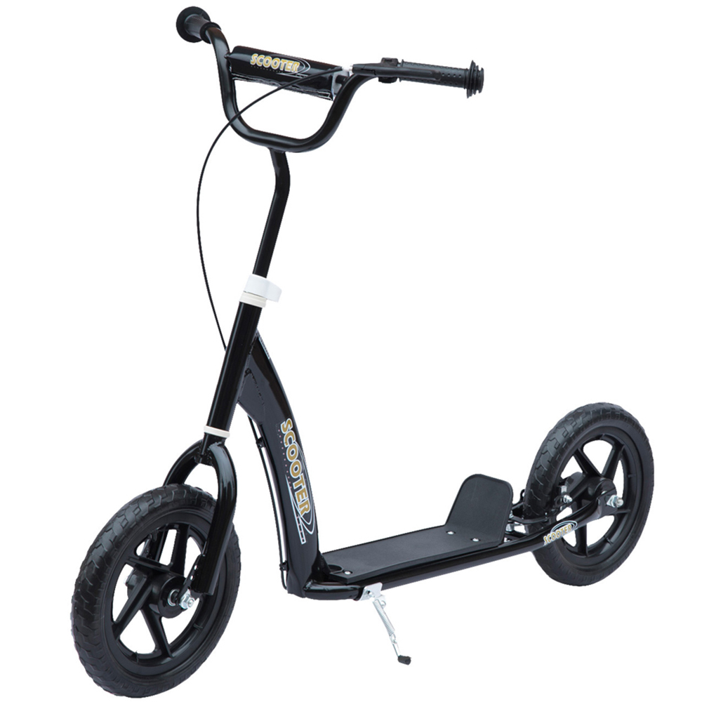 Tommy Toys 12 Inch Black Kids Push Scooter Image 1