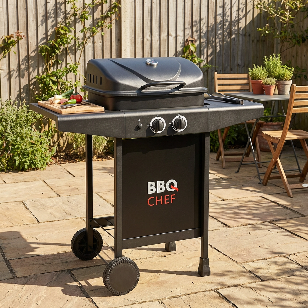 Charleston Black 2 Burner Gas BBQ Image 3