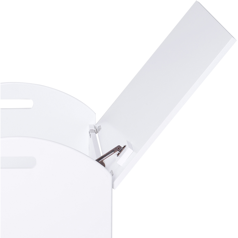 Portland Childrens White Toy Box with Lid Image 4