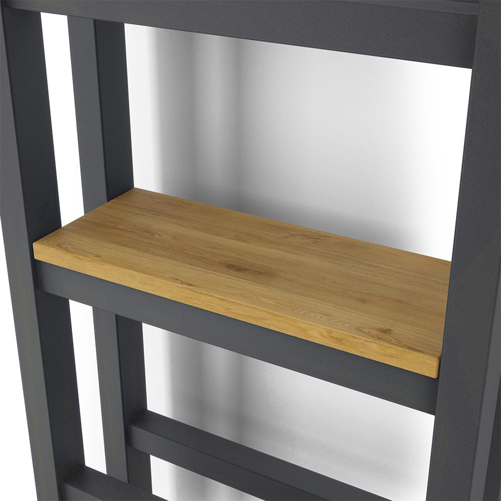 Terma Stand Beech Wood Towel Rail Shelf 400mm Image 7