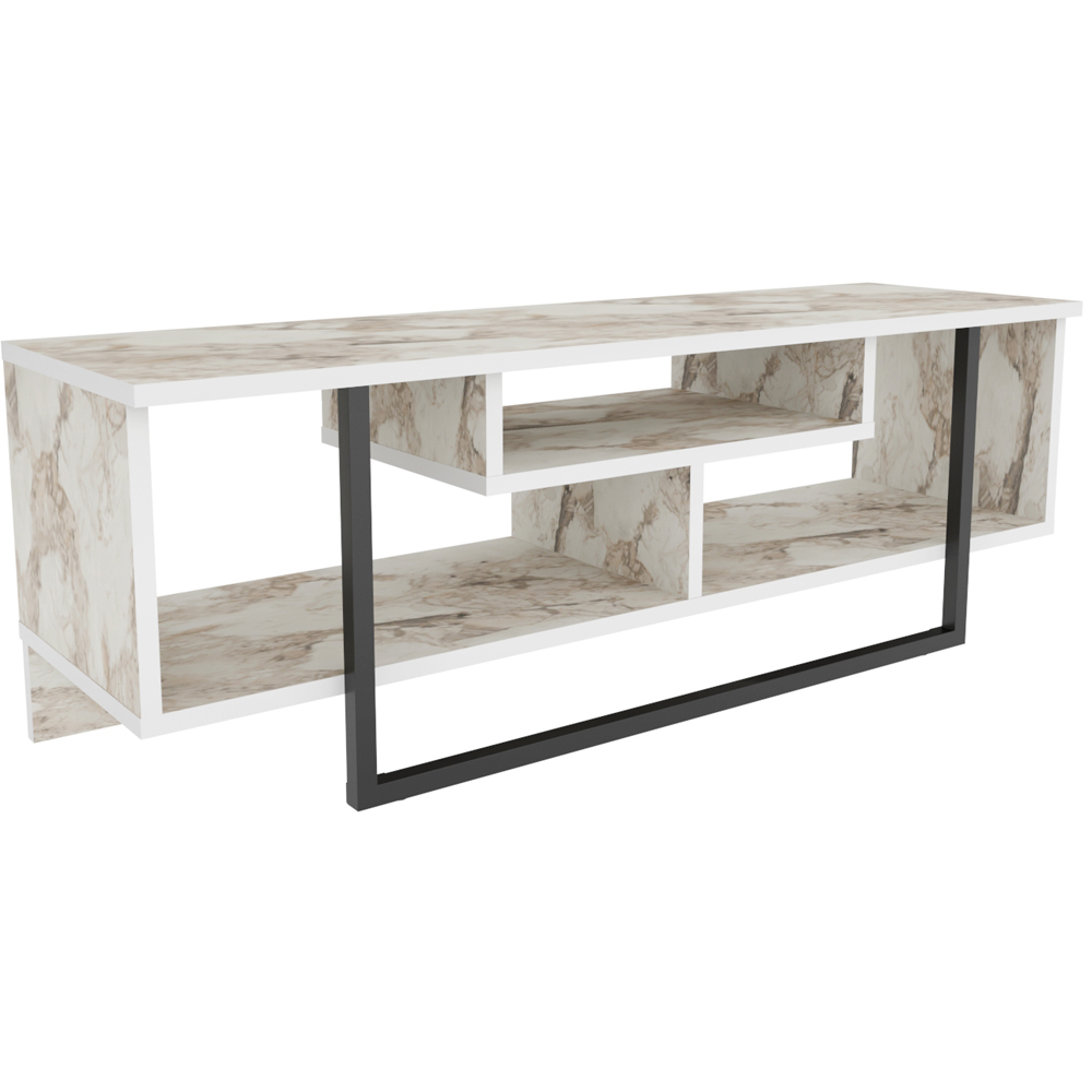 Decorotika Asal Ephesus and Black Wide TV Unit Image 2