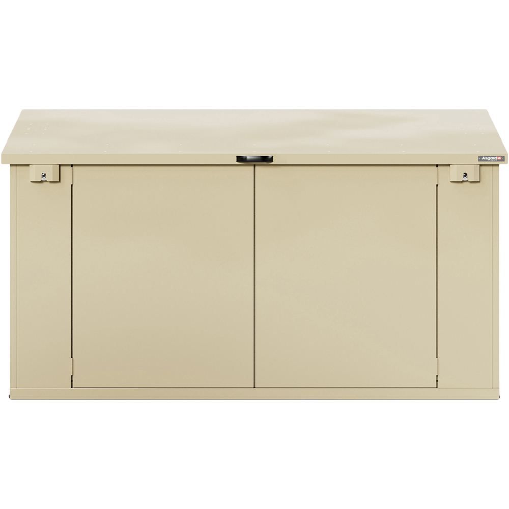 Asgard Access Plus 8 x 4ft Double Door Cream Bike Storage Shed Image 1