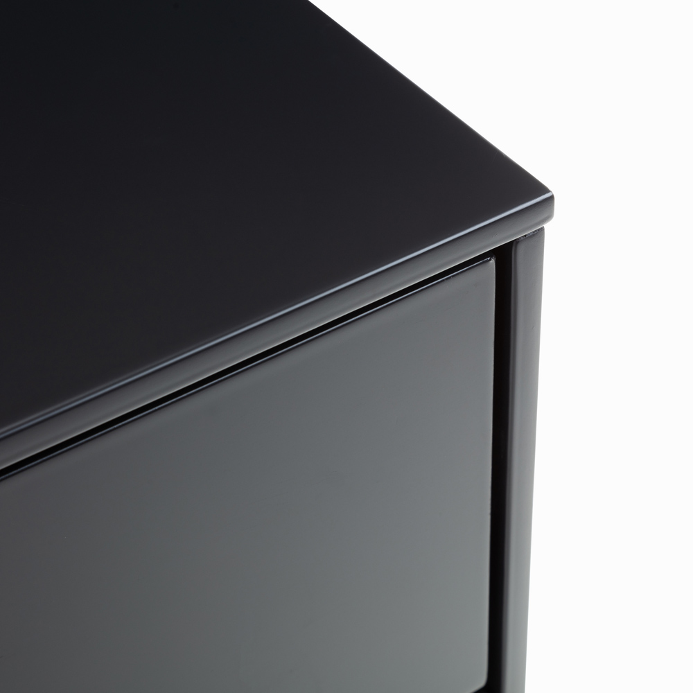 Julian Bowen Alicia 2 Drawer Matt Anthracite Bedside Table Image 5