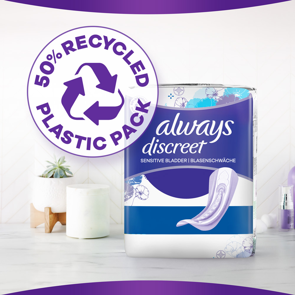 Always Discreet Extra Secure Incontinence Pads Long Plus 16 Pack Image 8
