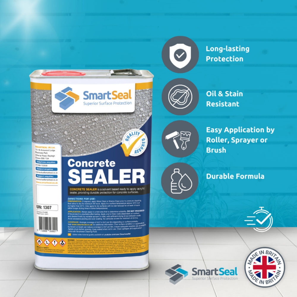 SmartSeal External Concrete Sealer 5L 4 Pack Image 6