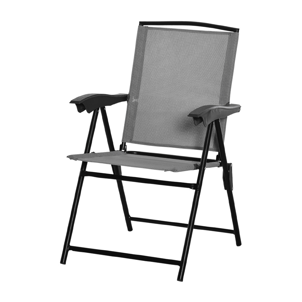 Outsunny 3 Piece Bistro Set Grey Image 5