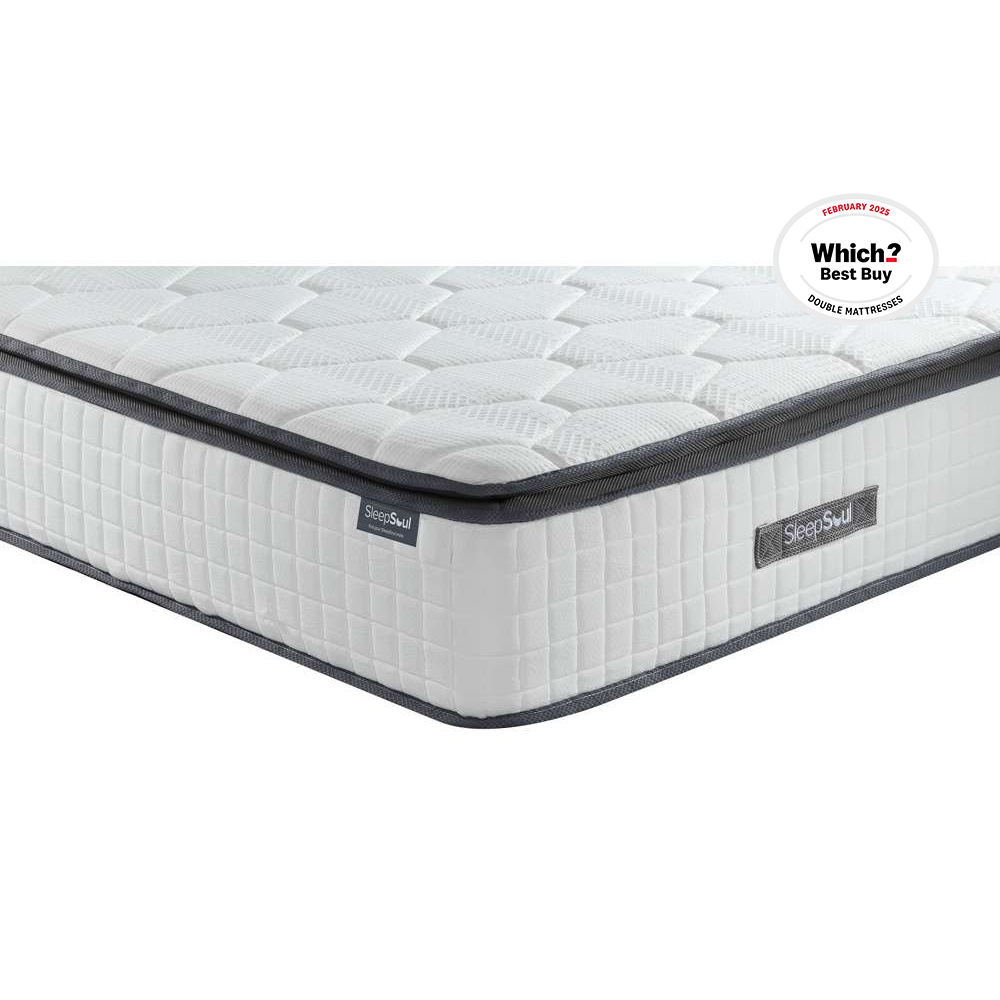 SleepSoul Bliss Super King Size Pocket Spring Memory Foam Mattress Image 4