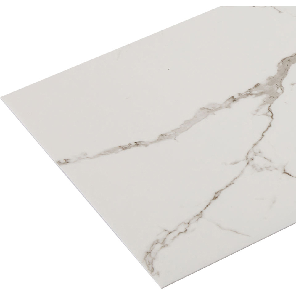Living and Home Marble Patterned Calacatta White PVC Self Adhesive Wall Sticker 10 Pack Image 6