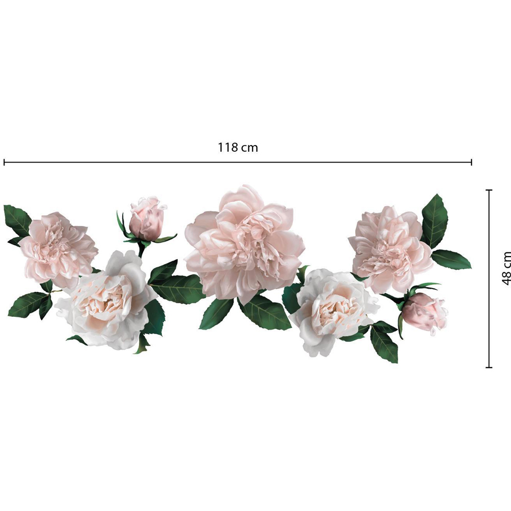 Walplus Classic Roses Flower Theme Wall Stickers Image 4