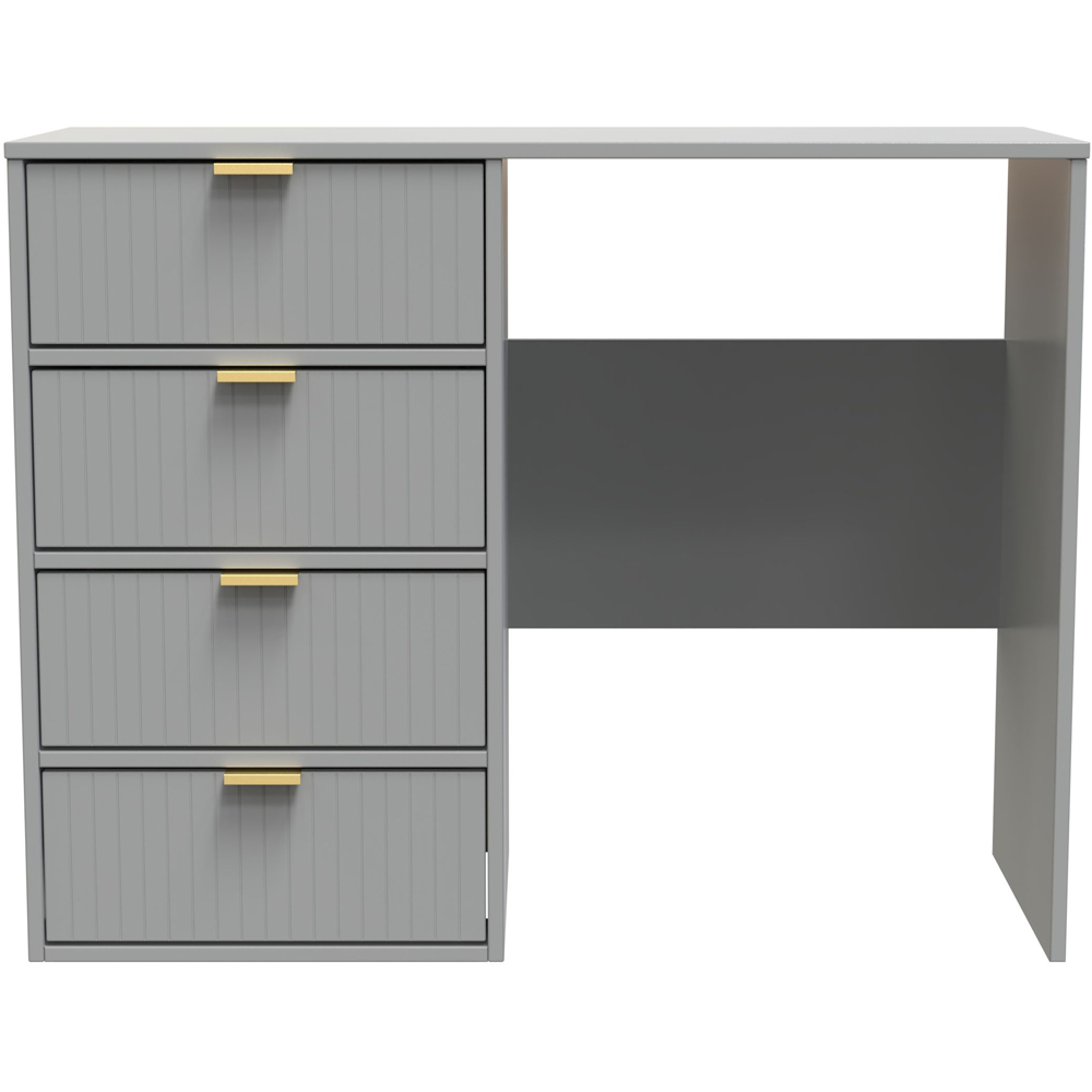 Crowndale 4 Drawer Dusk Grey Chest of Drawers with Desk Ready Assembled Image 3