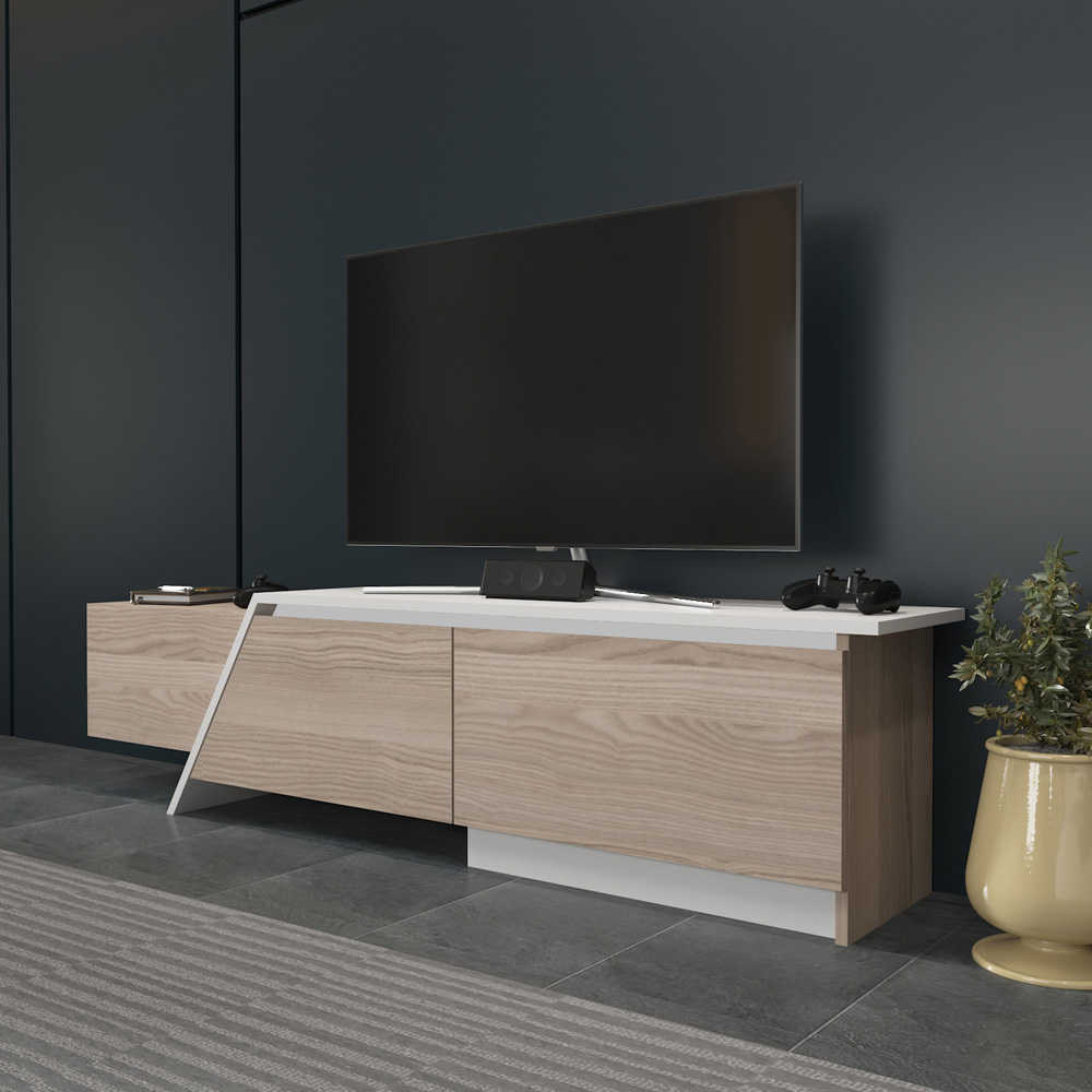 Decorotika Zonas 3 Door Cordoba and White TV Unit Image 4