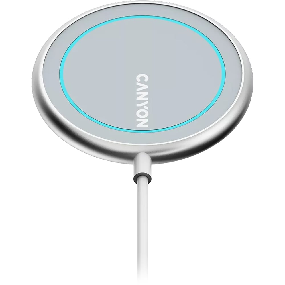 Canyon Silver WS-100 Magnetic Wireless Charger 15W Image 2