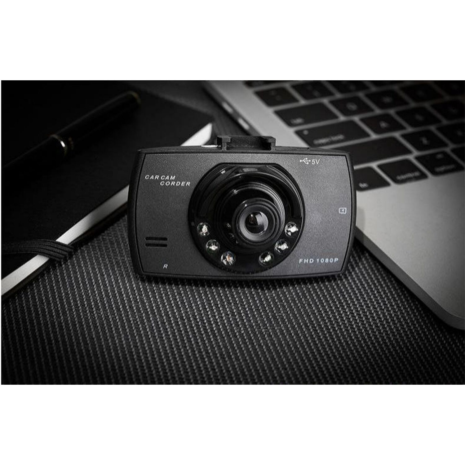 HD Car Dash Camera with SD Card - Black Image 7