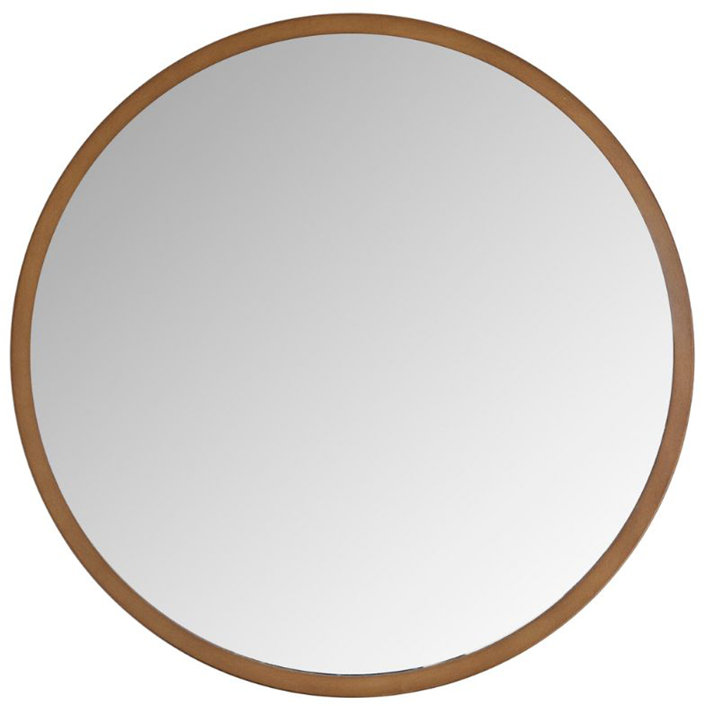 Yearn Bronze Classic Round Wall Mirror 40cm Image 1